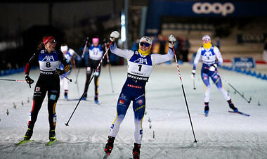 Лижні гонки. Розрив у 0.7 секунди. Ілар виграла розділку, Діггінс &ndash; 4-та