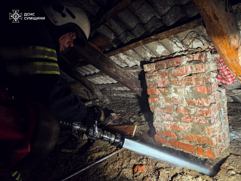 На Роменщині вогнеборці тричі ліквідовували загоряння житлових будинків