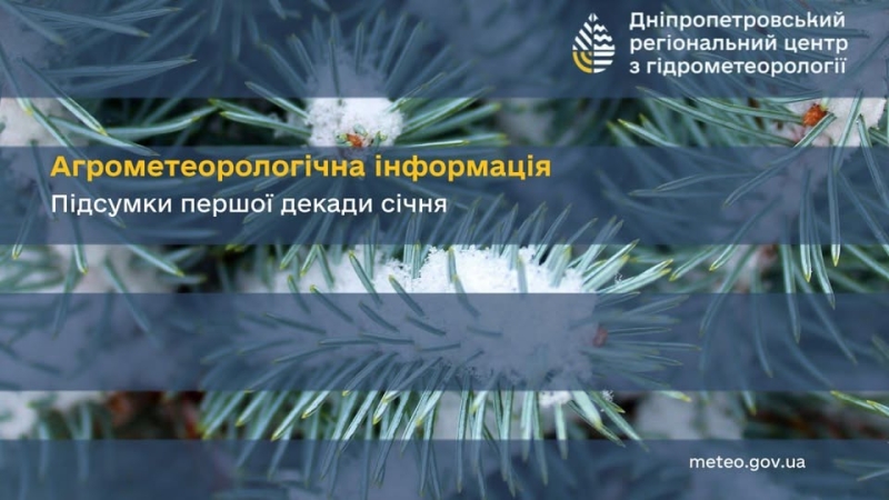 Новорічна декада січня суттєво тепліша за минулорічну