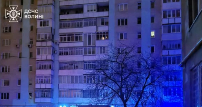 У Луцьку під час пожежі в дев’ятиповерхівці загинула жінка