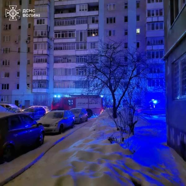 У Луцьку під час пожежі в дев’ятиповерхівці загинула жінка