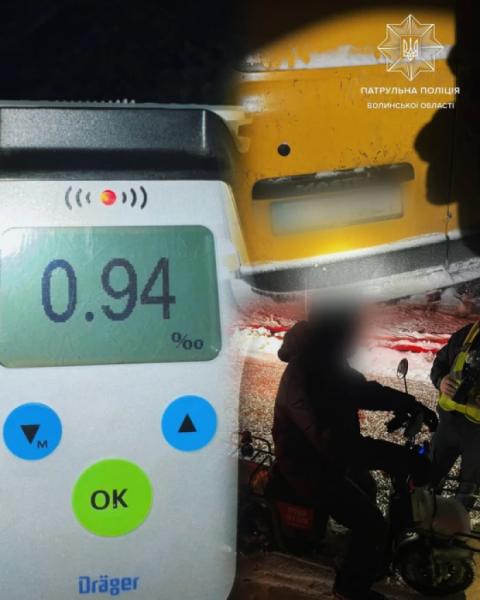 У Луцьку затримали п'яного електроскутериста