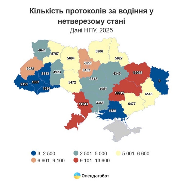 Дніпропетровщина &ndash; антилідер за кількістю нетверезих водіїв