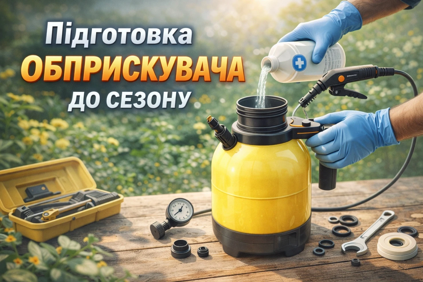 Як підготувати обприскувач до сезону після зимового зберігання