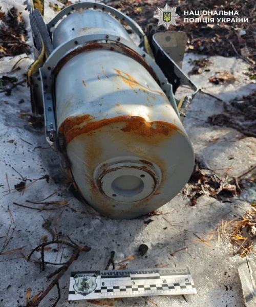 У Дарницькому районі виявлено нездетоновану бойову частину дрона (фото)