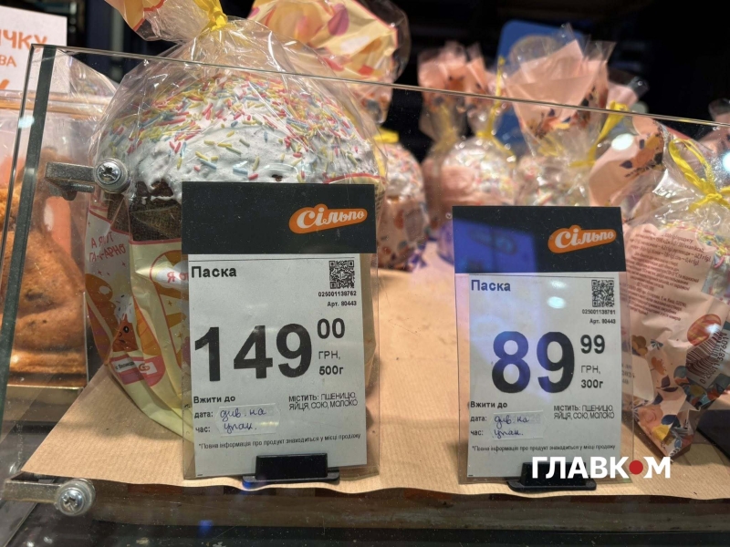 Великдень-2026: у супермаркетах Києва з&rsquo;явилися перші паски (ціни та фото)