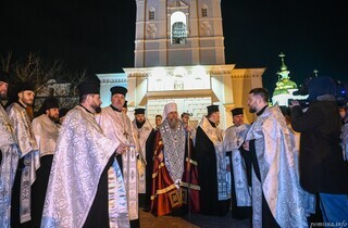 Прощання з Патріархом. Фоторепортаж із заупокійної літії у Михайлівському соборі