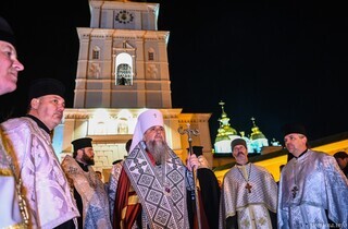 Прощання з Патріархом. Фоторепортаж із заупокійної літії у Михайлівському соборі