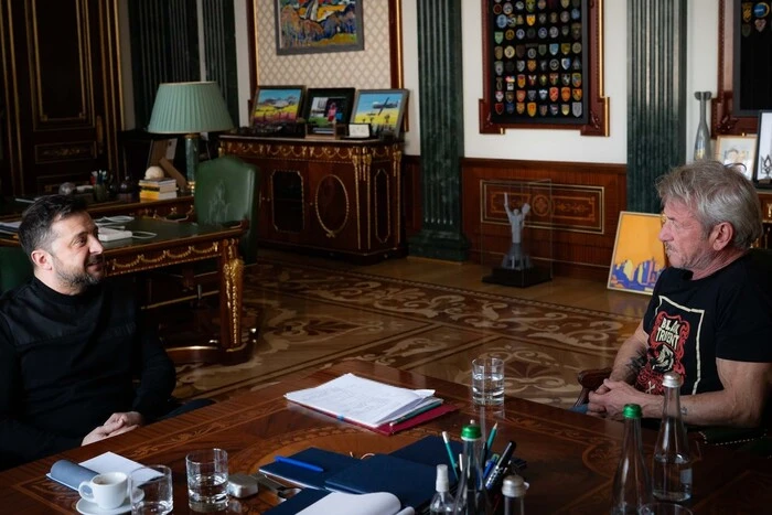 Шон Пенн прибув до Києва та зустрівся із Зеленським