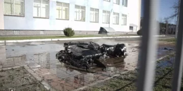 В одному з районів Києва зафіксовано падіння уламків дрона