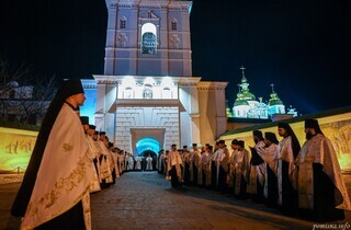 Прощання з Патріархом. Фоторепортаж із заупокійної літії у Михайлівському соборі