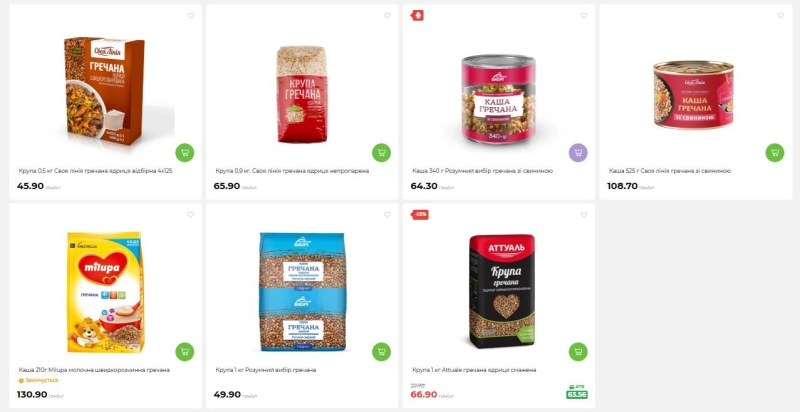 Ціни на гречку у Києві зросли: огляд із супермаркетів