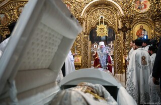 Прощання з Патріархом. Фоторепортаж із заупокійної літії у Михайлівському соборі