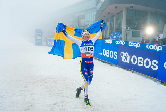 Лижні гонки. Подіум зі шведок: Карлссон виграла марафона на 50 км