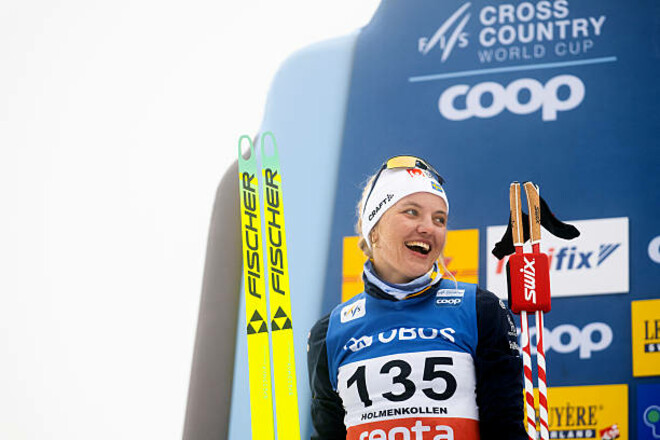 Лижні гонки. Шведка знову перша: Сван виграла гонку на фінальному етапі КС