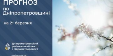 Погода у Січеславщині 21 березня