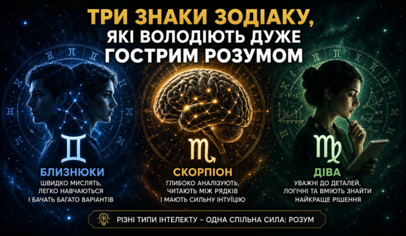 Найрозумніші знаки зодіаку: кого астрологи вважають найкмітливішими