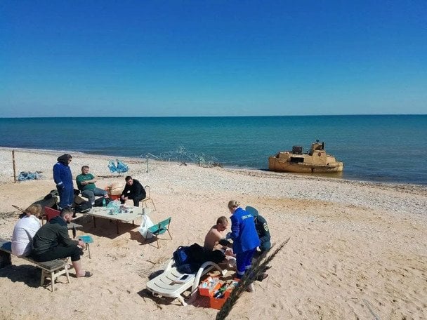 В Азовському морі затонуло судно з пшеницею: окупанти заявили про атаку БпЛА
