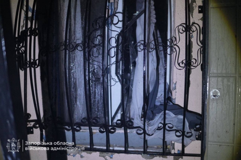 У Запоріжжі внаслідок атаки дронів поранено чоловіка