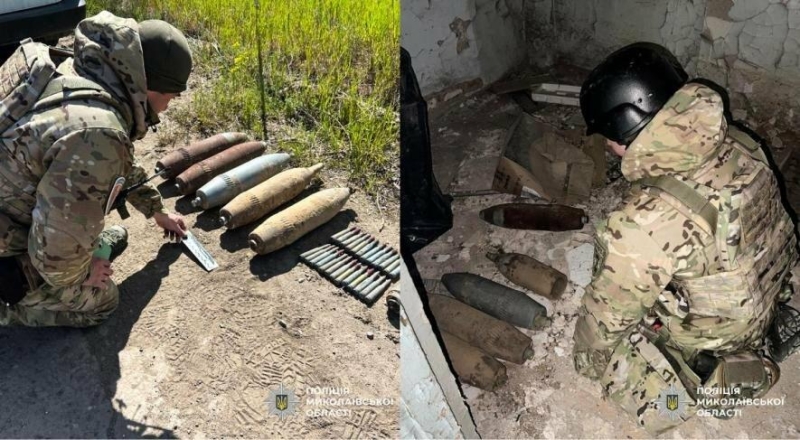 На Миколаївщині у закинутій будівлі знайшли арсенал, - ФОТО