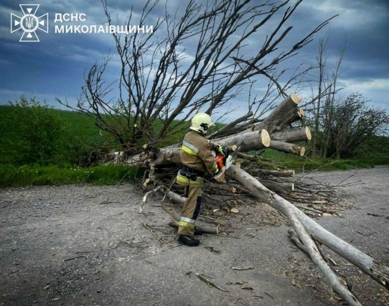 Негода на Миколаївщині: рятувальники 11 разів виїжджали на ліквідацію наслідків, - ФОТО