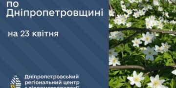 Погода у Січеславщині 23 квітня