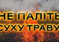Томаківський офіцер ДСНС роз’яснює: паління сухої трави – злочин проти природи!