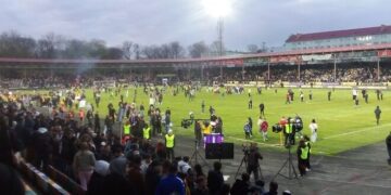 ВІДЕО. Де стюарди? Фанати заполонили поле після матчу Буковина – Динамо
