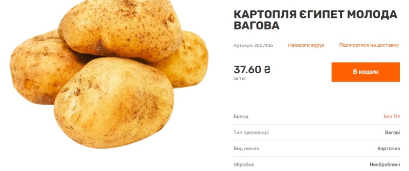 Молода картопля на столичних прилавках: огляд цін у супермаркетах та на ринках