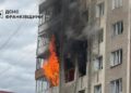 Пекло у багатоповерхівці: у Франківську палали два поверхи після ворожої атаки (ФОТО)
