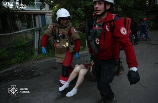 Масована атака на Київ: один загиблий, 21 постраждалий