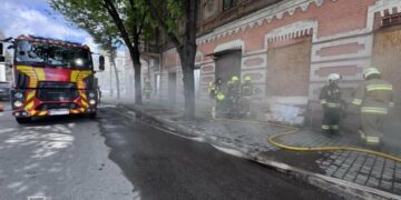 У Запоріжжі сталася пожежа в історичній будівлі “Будинок Лещинського”, – ФОТО