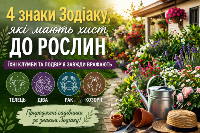 4 знаки Зодіаку, які мають особливий хист до рослин: їхні сади завжди притягують погляд