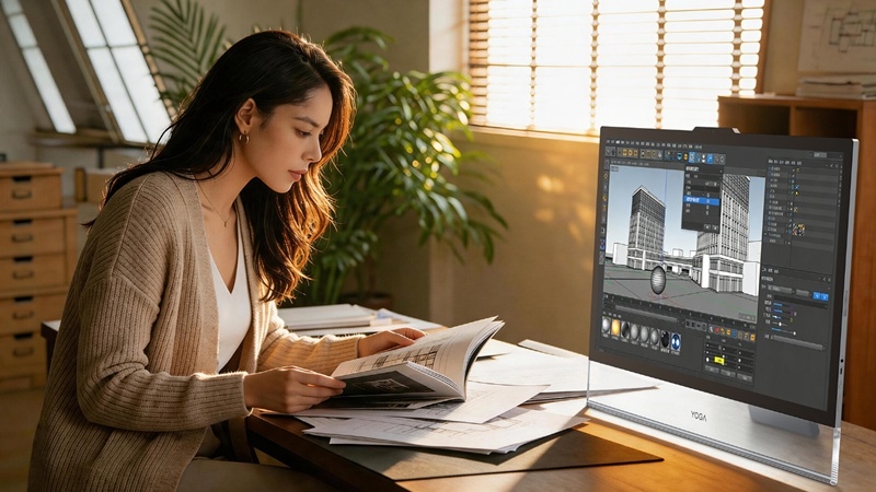 Lenovo представила преміальний моноблок Yoga 32 Ultra Aura — OLED‑панель, 165 Гц і найвища продуктивність