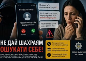 Зловмисники, які представились працівниками банку, виманили у мешканців Запоріжжя понад 600 тисяч гривень