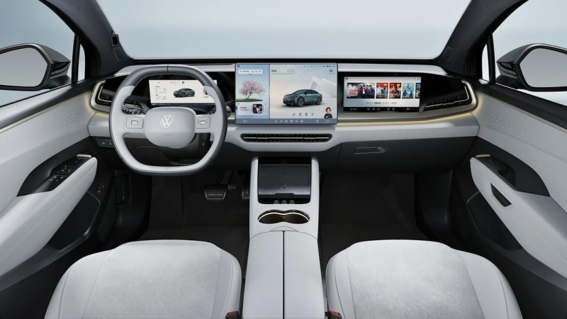 Volkswagen ID. Unyx 07: німецький шильдик із китайськими технологіями та трьома екранами