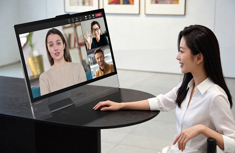 Lenovo представила преміальний моноблок Yoga 32 Ultra Aura — OLED‑панель, 165 Гц і найвища продуктивність