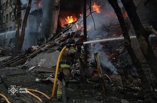 Масована атака на Київ: один загиблий, 21 постраждалий