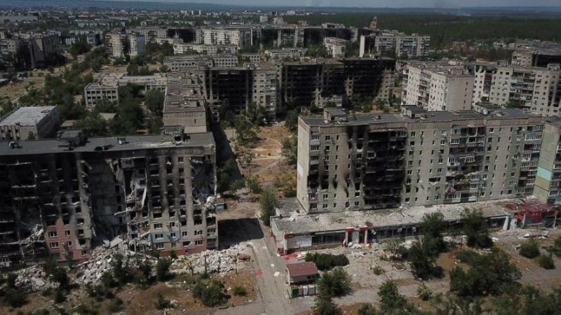 У Сіверськодонецьку окупанти знесли шість багатоповерхівок, які самі ж зруйнували під час штурму