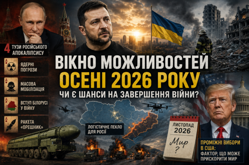 Осінь 2026-го як шанс на мир: чи наближається кінець війни на виснаження