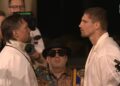 Дуель поглядів Усика і Верховена. Довелося втрутитися Едді Хірну