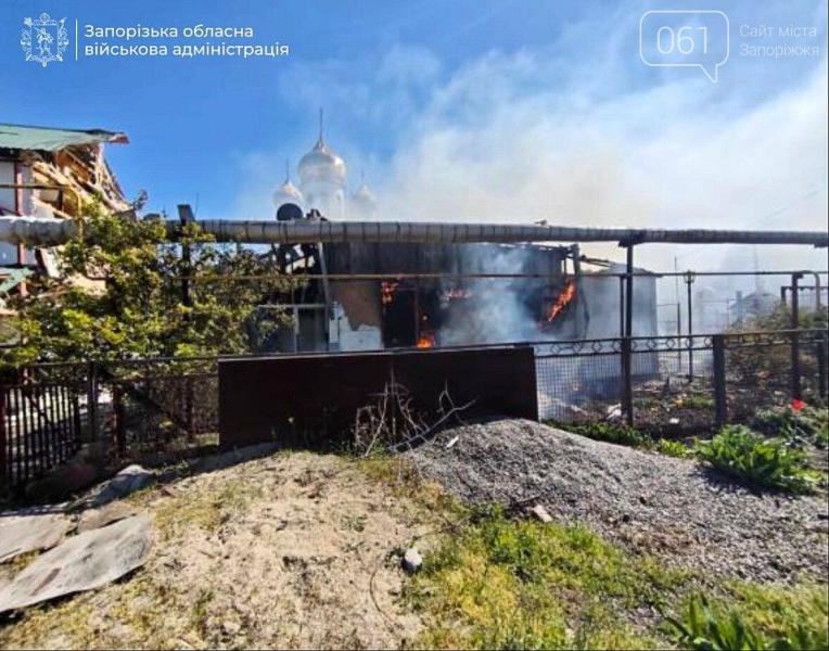 Ворог поцілив по ринку та храму Вільнянську: двоє загиблих, четверо поранених