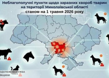 Небезпечні хвороби тварин на Миколаївщині: оприлюднили список локацій