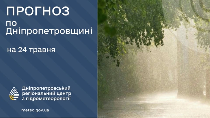 Погода у Придніпров'ї 24 травня