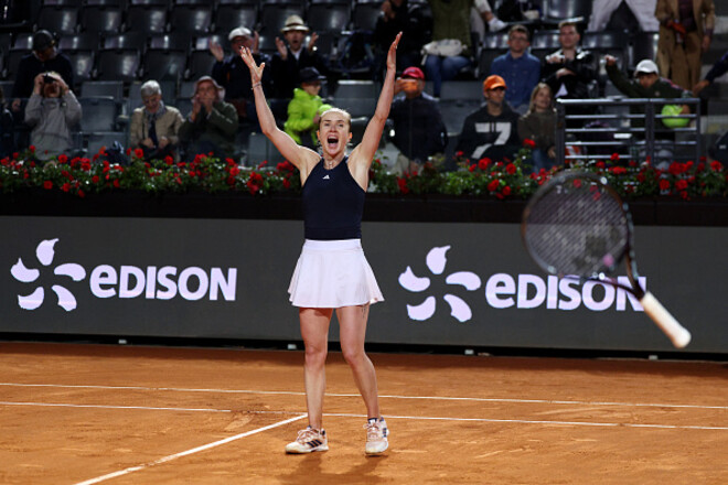 ВІДЕО. Літаюча ракетка. Емоції Світоліної після трофею WTA 1000 у Римі