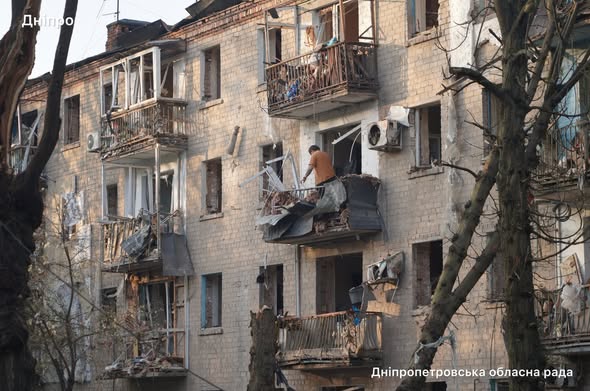 Вночі фашисти масовано атакували Дніпро і область, поранили 25 людей, в. ч. дві дитини