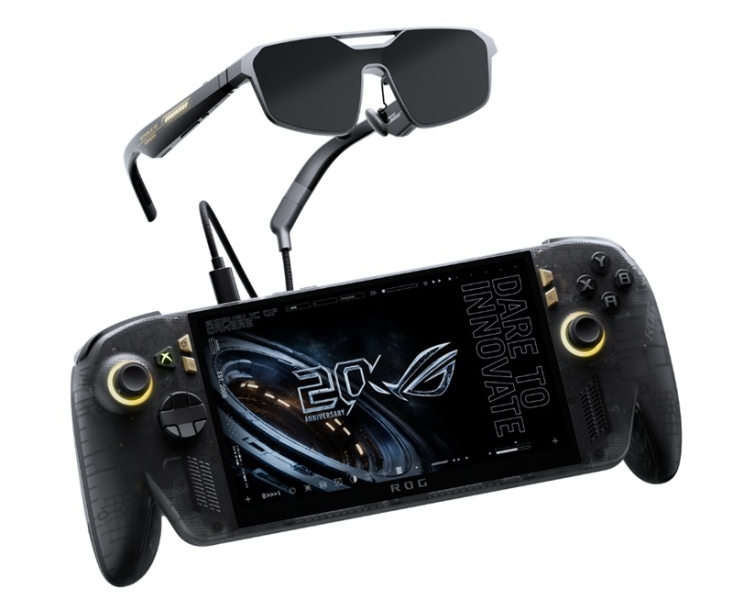 OLED замість IPS, збільшений екран та унікальний AR-комплект: Asus представила ексклюзивну портативну консоль ROG Xbox Ally Х20