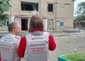 Волонтери «Червоного Хреста» показали, як виглядає будинок культури у Вільнянську після атаки БпЛА