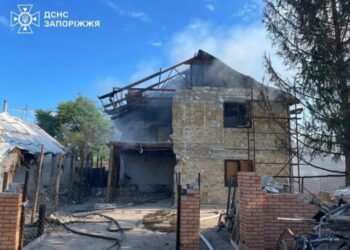 Через російські обстріли у Запорізькій області сталося дев’ять пожеж