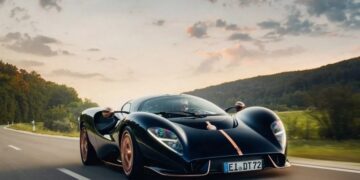 Новий розкішний суперкар De Tomaso P72 Aurelian Night вражає поєднанням темно-синього кузова та рожевого золота (ФОТО)